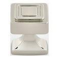 thumbnail image 1 of Alno A985-14-PN Cube 1-1/4" Embossed Square Transitional Luxury Solid Brass Cabinet Knob /, 1 of 7