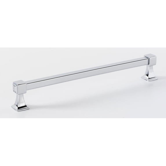 Alno A985-8-PC Cube 8" Center To Center Solid Brass Square Cabinet Handle / Drawer Pull -