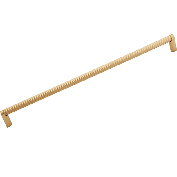 Alno A2904-18-CHP Alta Moda 18" Center To Center Modern Ribbed Round Large Cabinet Handle