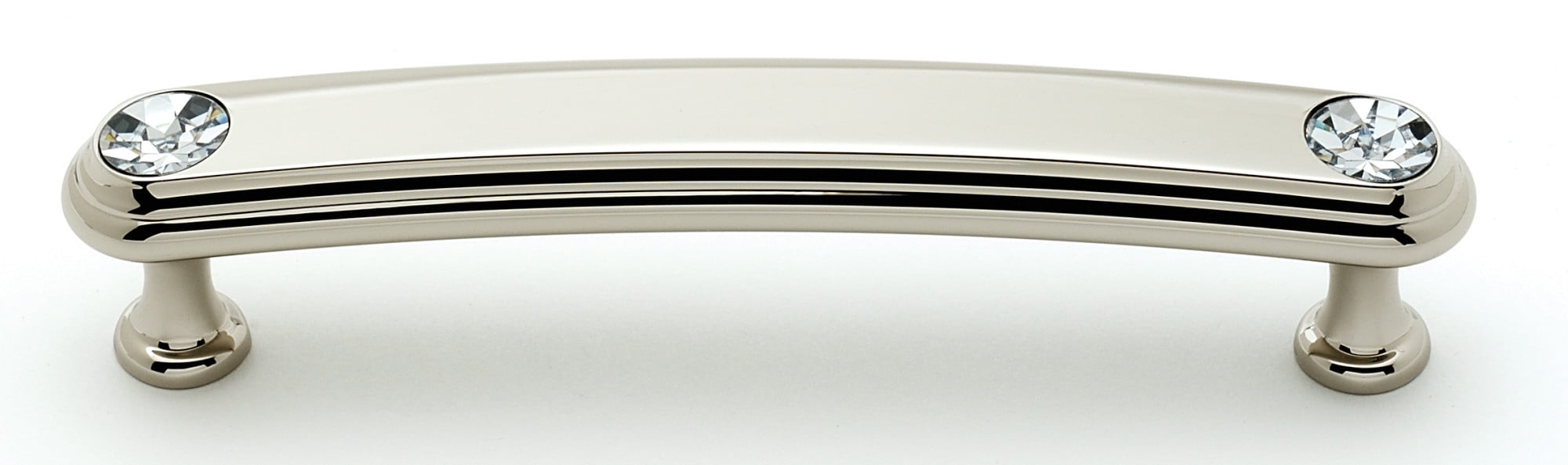 Classic Traditional 4" Center Bar Pull, Polished Nickel