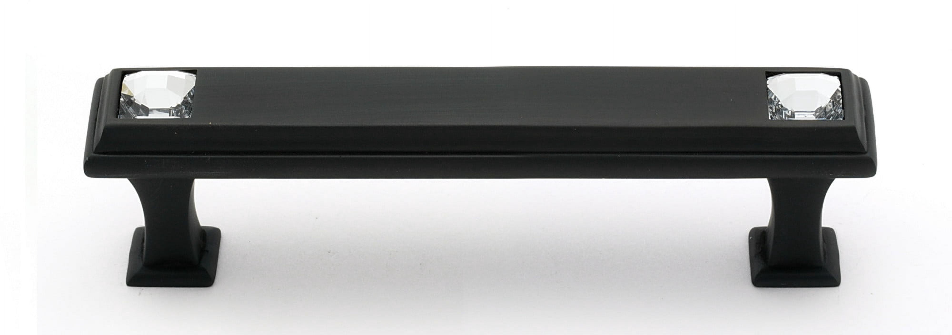 Geometric 3 1/2" Center Bar Pull, Bronze