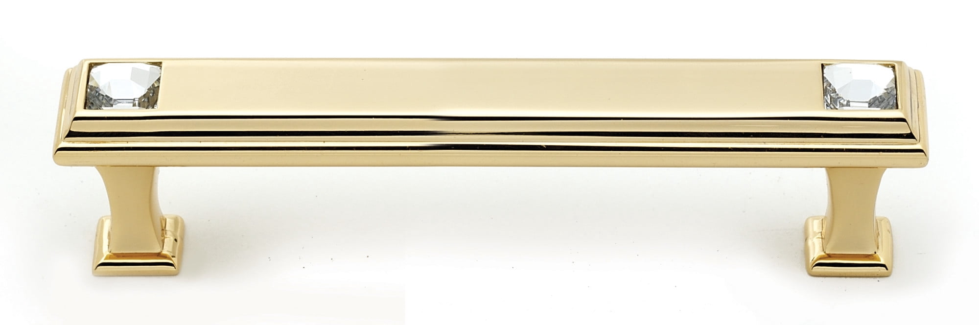 Alno C213-4-GLD Swarovski Crystal 4" Cabinet Crystal Pull Gold