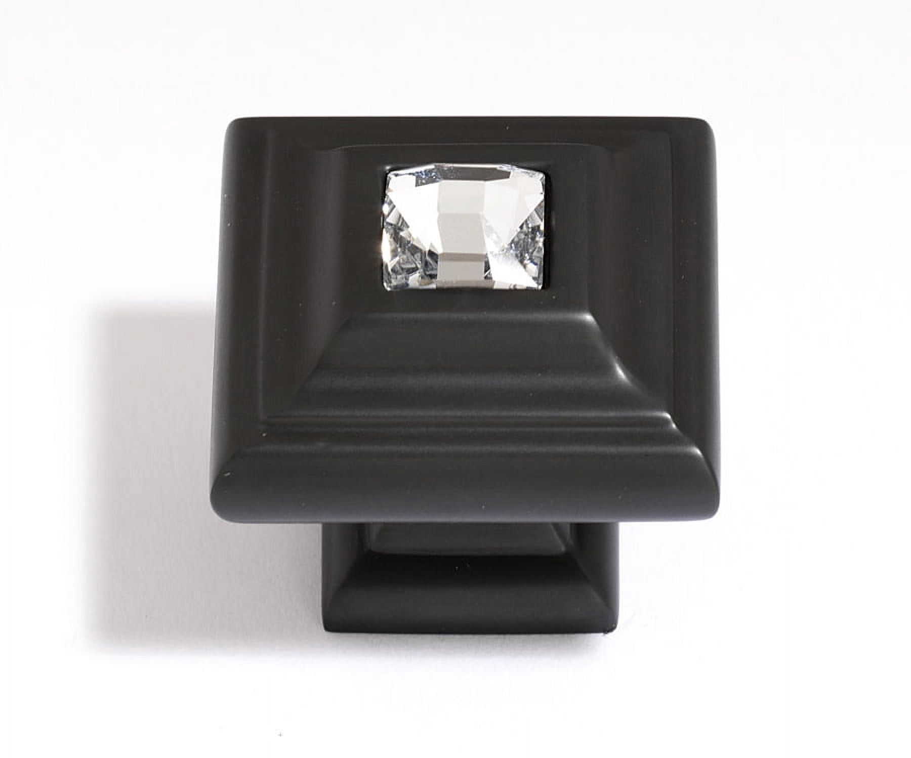 Alno C213-CLR/BRZ Solid Brass 1.25" Stacked Square Luxury Designer Cabinet Knob - Bronze