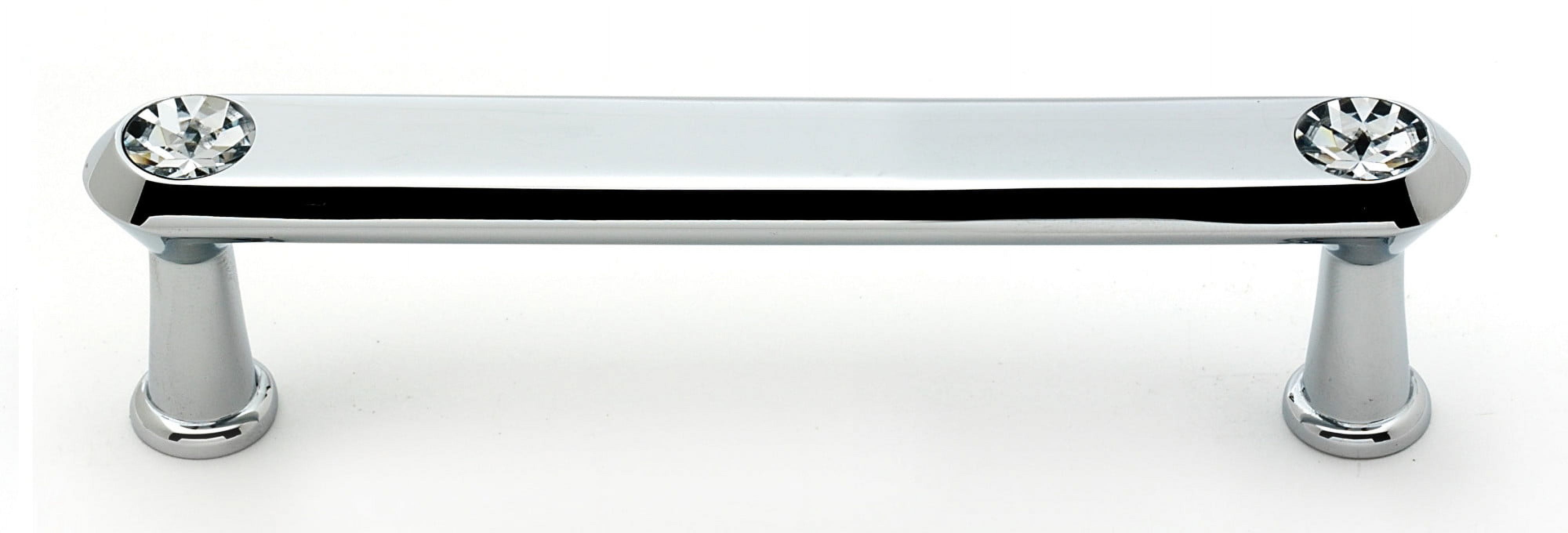 Contemporary 4" Center Bar Pull, Polished Chrome