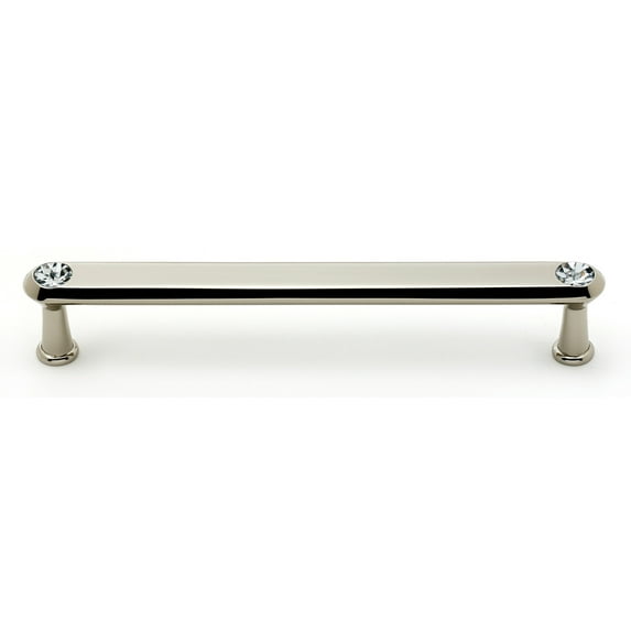 Alno C214-6-PN Swarovski Crystal 6" Cabinet Crystal Pull Polished Nickel