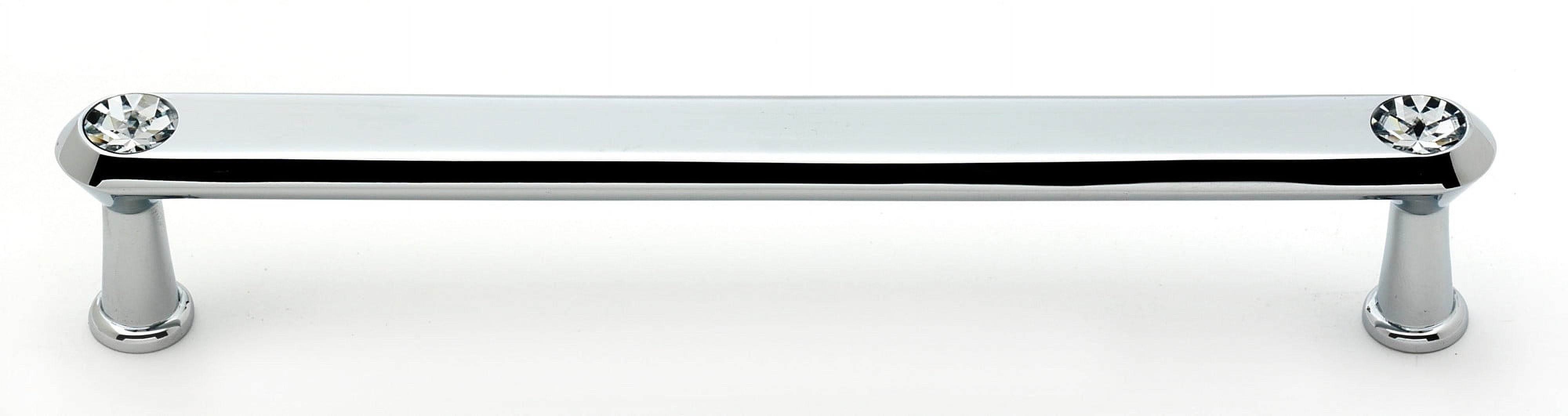 Contemporary 6" Center Bar Pull, Polished Chrome