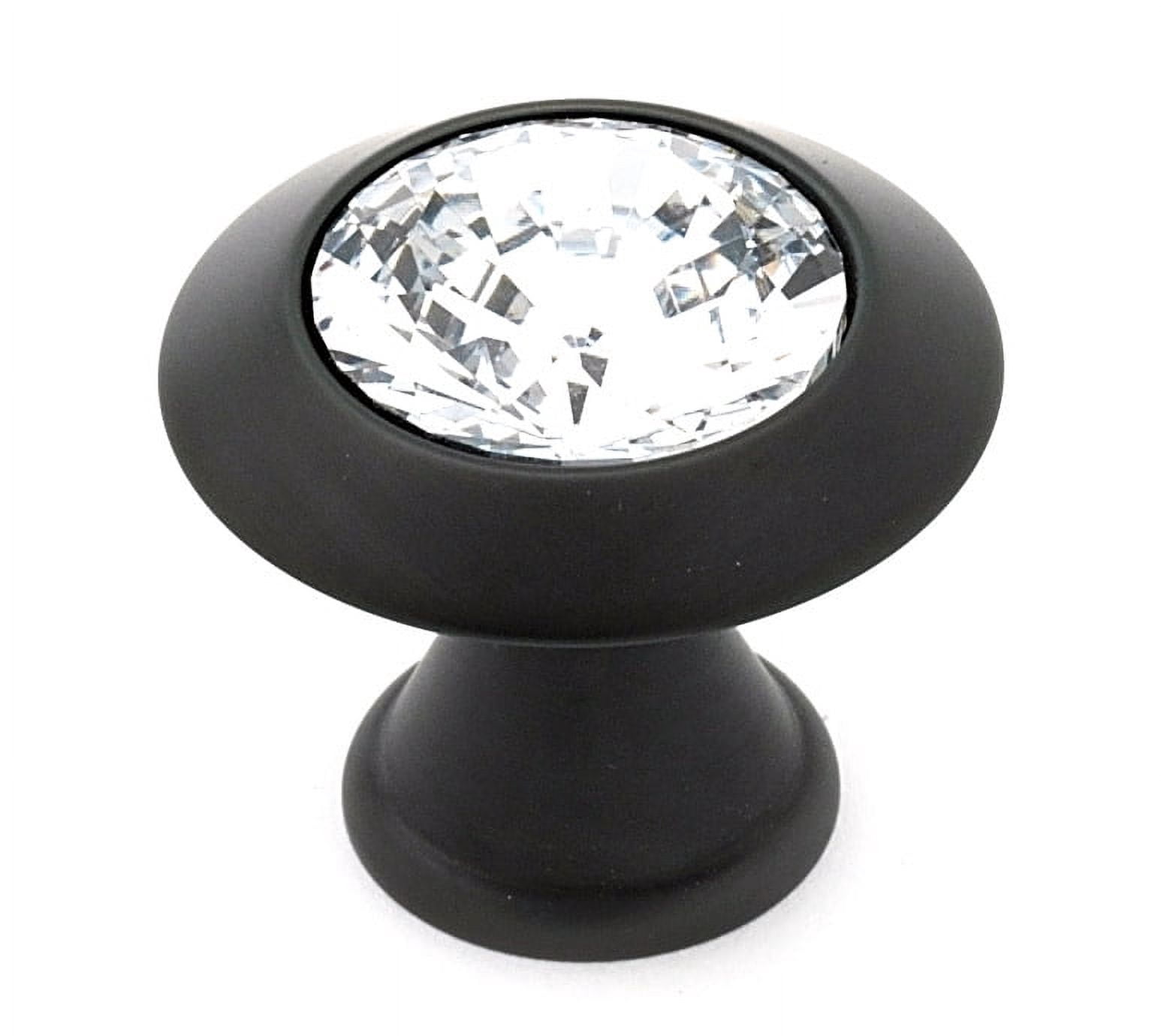 Alno C214-CLR/BRZ Crystal Series 1.25" Luxury Solid Brass Cabinet Knob - Bronze