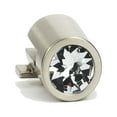thumbnail image 1 of Alno C2661 Convertibles Solid Brass 9/16" Large Round Crystal Drop Ring Pull Mount For 3", 1 of 2