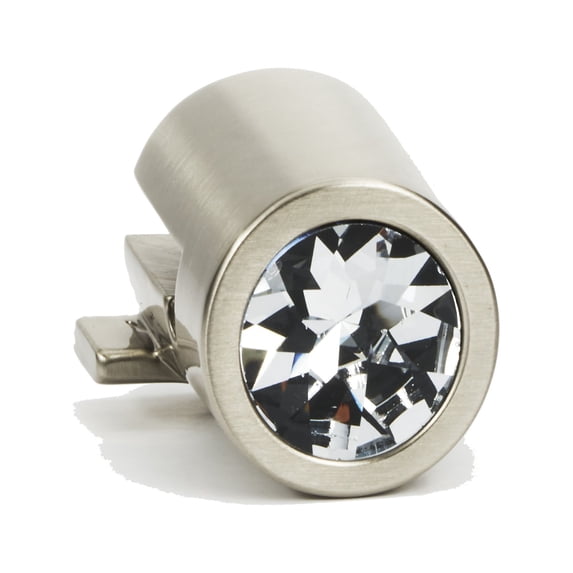 Alno C2661 Convertibles Solid Brass 9/16" Large Round Crystal Drop Ring Pull Mount For 3"