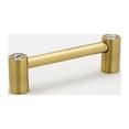thumbnail image 1 of Alno C715-4-SB Contemporary 4" Center To Center Luxury Decorative Solid Brass Cabinet, 1 of 1