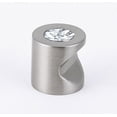 thumbnail image 1 of Alno C823-34-SN Contemporary Swarovski Crystal Cabinet Round Knob Satin Nickel, 1 of 3