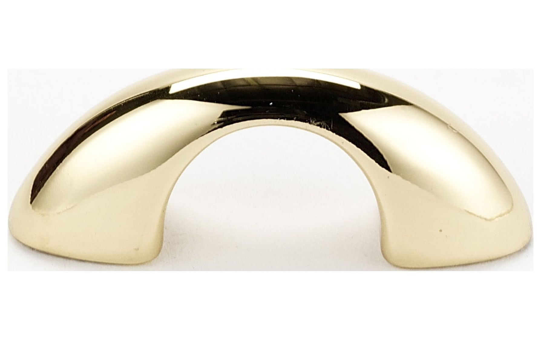 Alno C855-PB/NL C855-PB/NL 1-1/2" Center To Center Small Arch Bow Solid Brass Cabinet