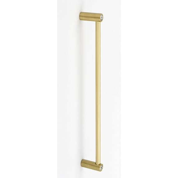 Alno Cd715-12 Contemporary Bling 12" Center To Center Luxury Solid Brass Appliance Handle