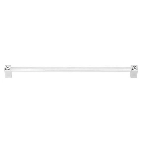 Alno Cd718-12 Contemporary Crystal 12" Center To Center Solid Brass Appliance Pull Handle
