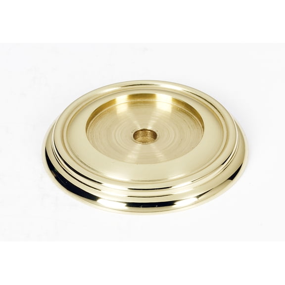 Alno A616-38-PB Charlie 1 1/2 Inch Backplate Polished Brass