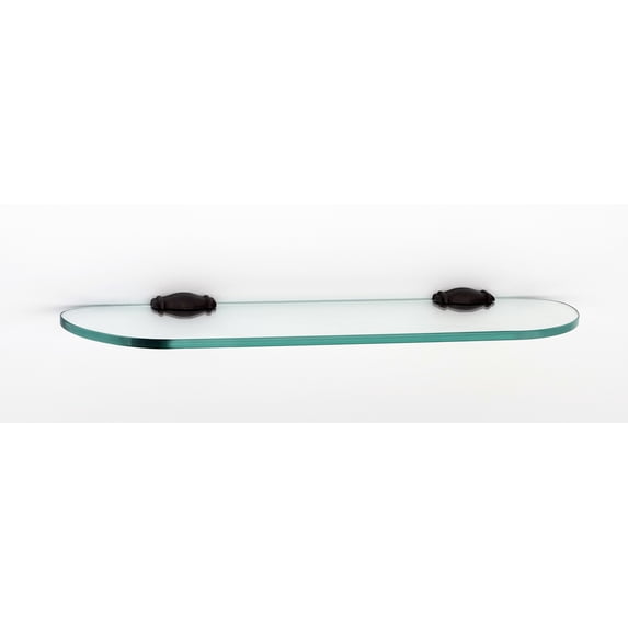 Alno Charlie's Collection 18" Glass Shelf with Brackets - Barcelona
