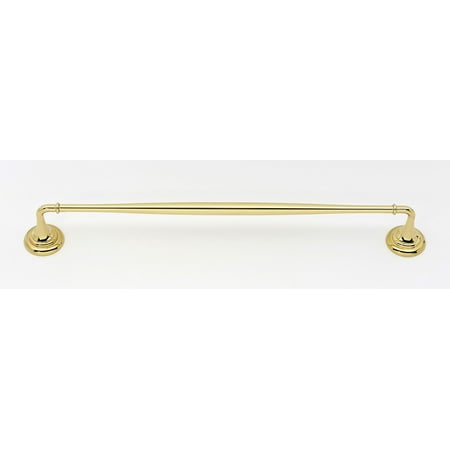 Alno A6720-18-PB Charlie 18 Inch Towel Bar Polished Brass
