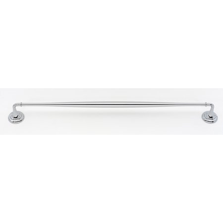 Alno A6720-24-PC Charlie's 24" Wide Solid Brass Traditional Bathroom Towel Bar - Chrome