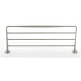 thumbnail image 1 of Alno A6726-24-SN Charlie's 24" Wide 4 Rod Solid Brass Bathroom Towel Rack Shelf - Nickel, 1 of 7