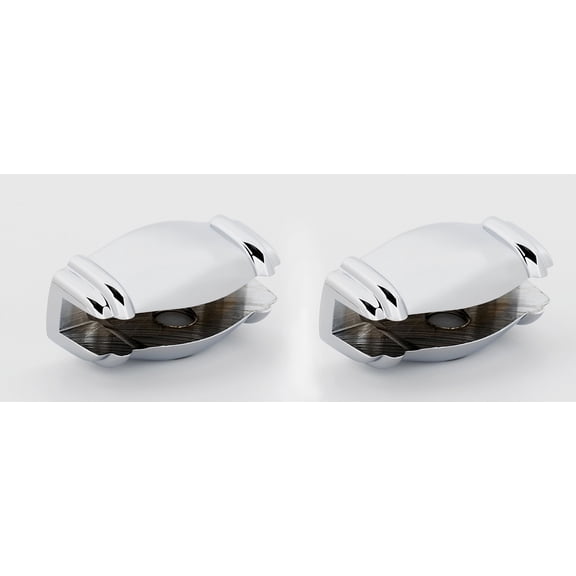 Alno A6750 Charlie's 2-3/16" Solid Brass Shelf Brackets For Glass Bathroom Shelves -