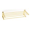 thumbnail image 1 of Alno A6526-24-PB Cube Modern 26" W Solid Brass Towel Rack - Brass, 1 of 6