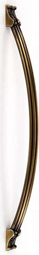 Alno D1476-18-PB/NL Fiore 18" Center To Center Appliance Pull - Brass