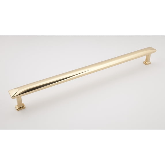 Alno D252-18-PB/NL Cloud 18" Center To Center Modern Convex Bar Solid Brass Appliance