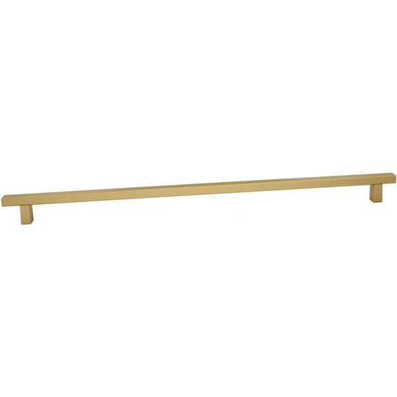 Alno D2805-24-CHP Quadrato 24" Center To Center Modern Smooth Square Bar Appliance Handle