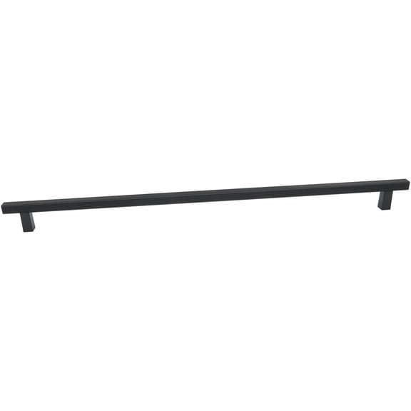 Alno D2905-24-MB Quadrato 24" Center To Center Modern Grooved Square Bar Appliance Handle