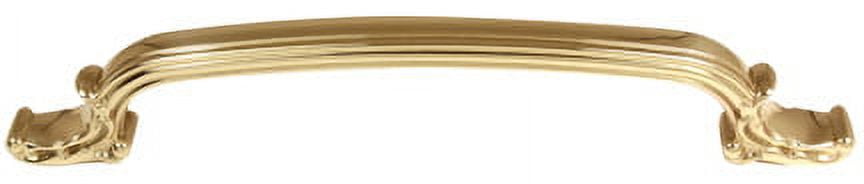 Alno D3650-12-PB/NL Ornate 12" Center To Center Handle Appliance Pull - Brass