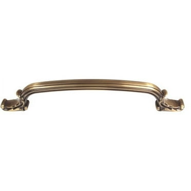 Alno D3650-8 Ornate 8" Center To Center Solid Brass Elegant Traditional Appliance Handle