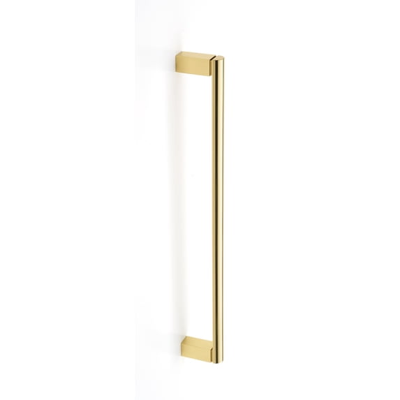 Alno D430-12-PB/NL Vogue 12" Center To Center Modern Solid Brass Appliance Handle /