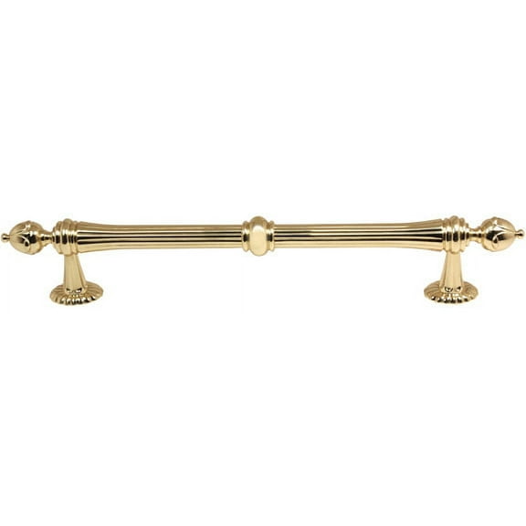 Alno D6929-8-PB Ornate 8 Inch Appliance/Cabinet Pull Polished Brass