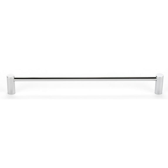 Contemporary 12" Center Bar Pull, Polished Chrome