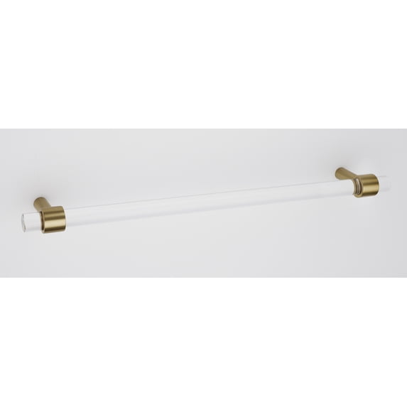 Alno D860-12-SB Contemporary Acrylic 12" Center To Center Large Cabinet Handle / Drawer