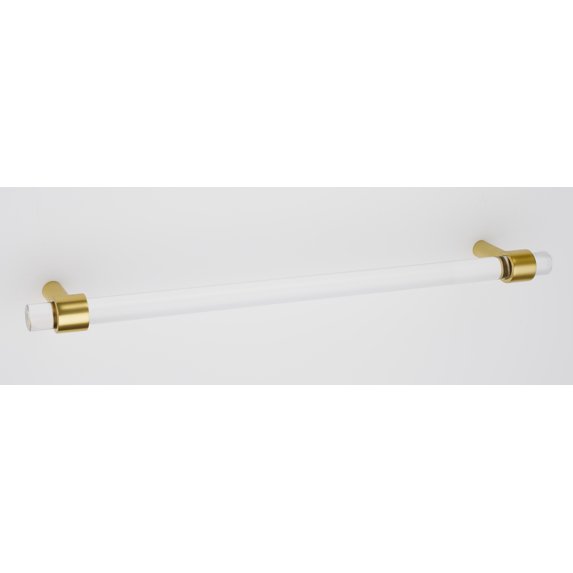 Alno D860-12-PB Contemporary Acrylic 12" Center To Center Large Cabinet Handle / Drawer