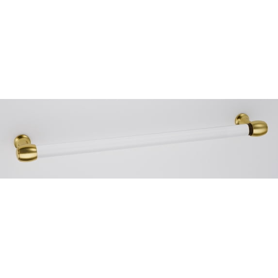 Alno D870-12-PB/NL Royale Acrylic 12" Center To Center Large Cabinet Handle / Drawer Pull