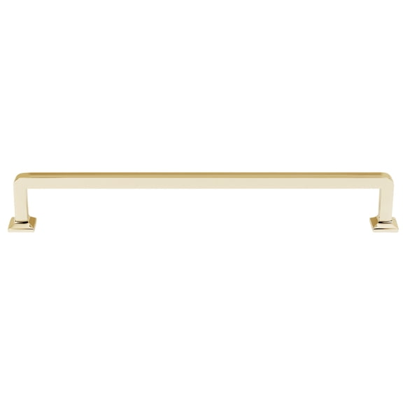 Alno D950-12 Millennium 12" Center To Center Smooth Square Solid Brass Appliance Handle /