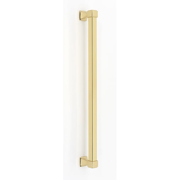 Alno D985-18-PB/NL Cube 18" Center To Center Solid Brass Square Appliance Handle Pull -