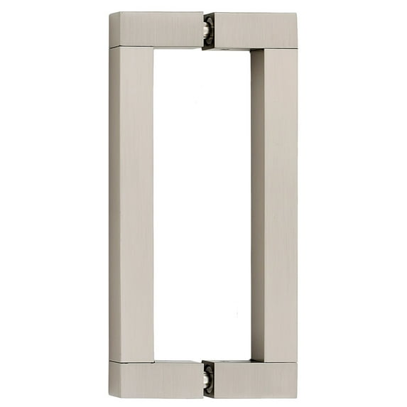 Alno G420-6-SN Block 6 Inch Back To Back Cabinet Pulls Satin Nickel