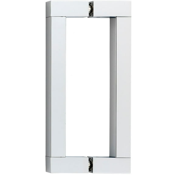 Alno G420-6 Block Contemporary 6" Center To Center Solid Brass Square Handle Back To Back
