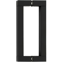 Alno G420-6 Block Contemporary 6" Center To Center Solid Brass Square Handle Back To Back