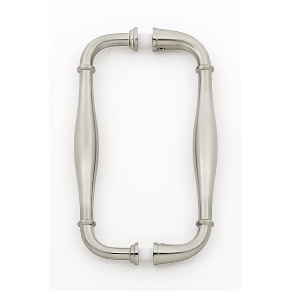 Alno G726-6-SN Charlie 6 Inch Back To Back Cabinet Pulls Satin Nickel