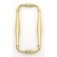 thumbnail image 1 of Alno G726-8-PB Charlie's 8" Center To Center Solid Brass Back To Back Shower Door Handles, 1 of 7