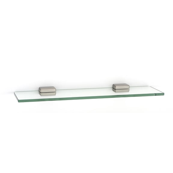 Alno A6550-18 Cube 18" Wide Glass Shelf - Nickel