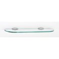 thumbnail image 1 of Alno Charlie's Collection 18" Glass Shelf with Brackets - Polished Chrome, 1 of 7