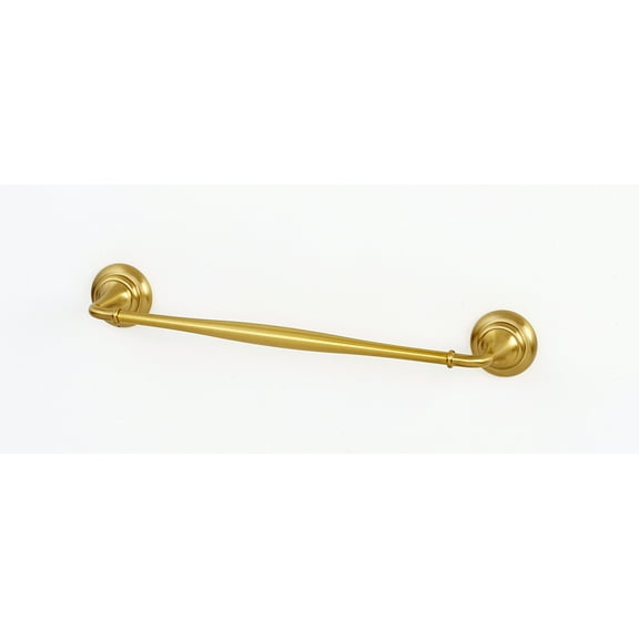 Alno A6720-24 Charlie's 24" Wide Solid Brass Traditional Bathroom Towel Bar - Brass