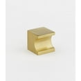 thumbnail image 1 of Alno A853-1 Contemporary 1" Solid Brass Notched Block Whistle Style Cabinet Knob / Drawer, 1 of 2