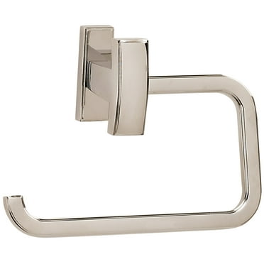 Alno A7566 Arch 5-1/2" W Solid Brass Single C-Post Slide On Toilet Paper Holder - Nickel
