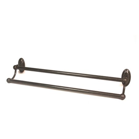 Classic Traditional 24" Wall Mounted Double Towel Bar, Barcelona